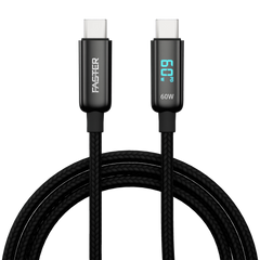 Faster - 60W USB-C TO USB-C DIGITAL DATA CABLE