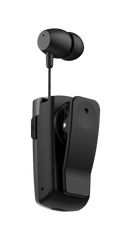 Faster - R12 Pro Retractable Bluetooth Headset Clip-on Earbuds