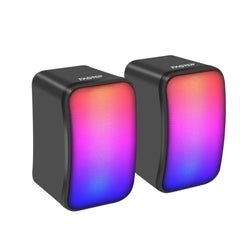 Faster - Speaker for PC - Usb 2.0 Speaker, Rgb Mini PC Gaming Speakers