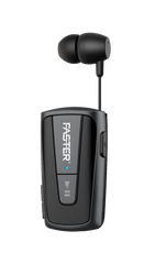 Faster - R12 Pro Retractable Bluetooth Headset Clip-on Earbuds