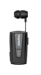 Faster - R12 Pro Retractable Bluetooth Headset Clip-on Earbuds